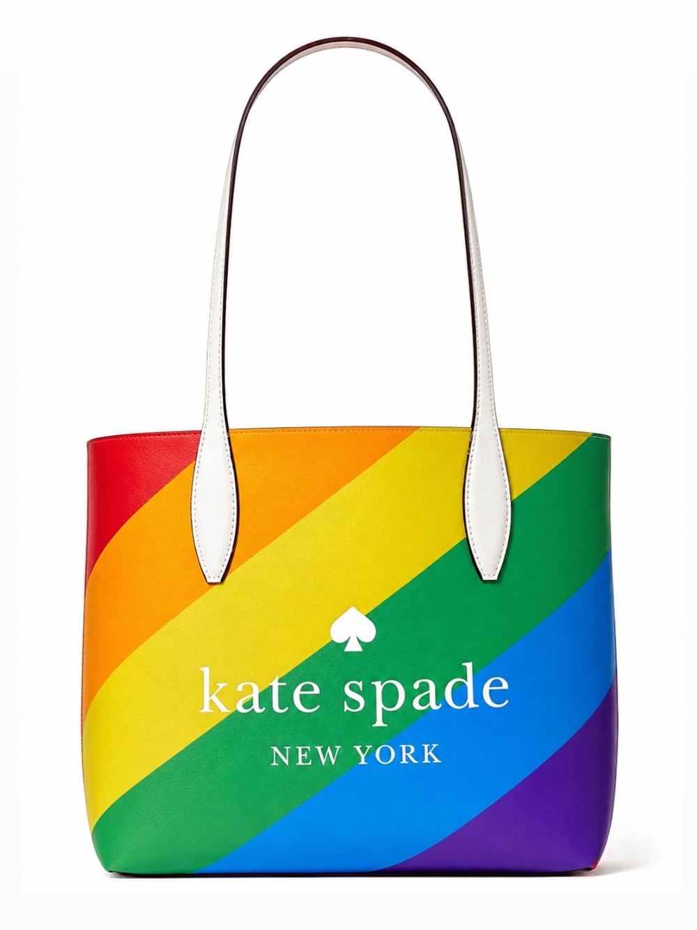 Kate Spade Rainbow Pride NWT Tote bag and Zip Pouch purse set LGBTQ MSRP $299